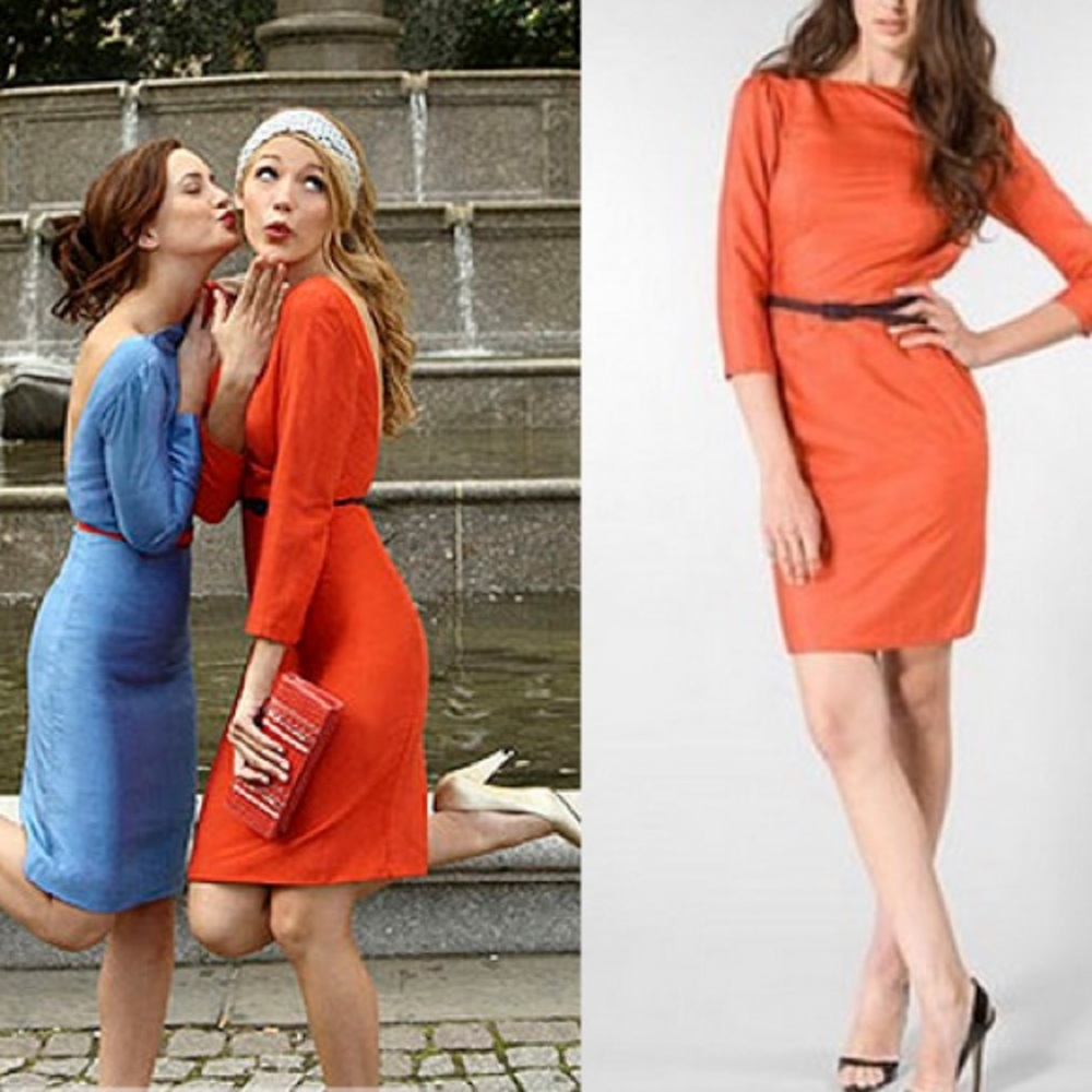 Lorick New York Orange Barlass Dress